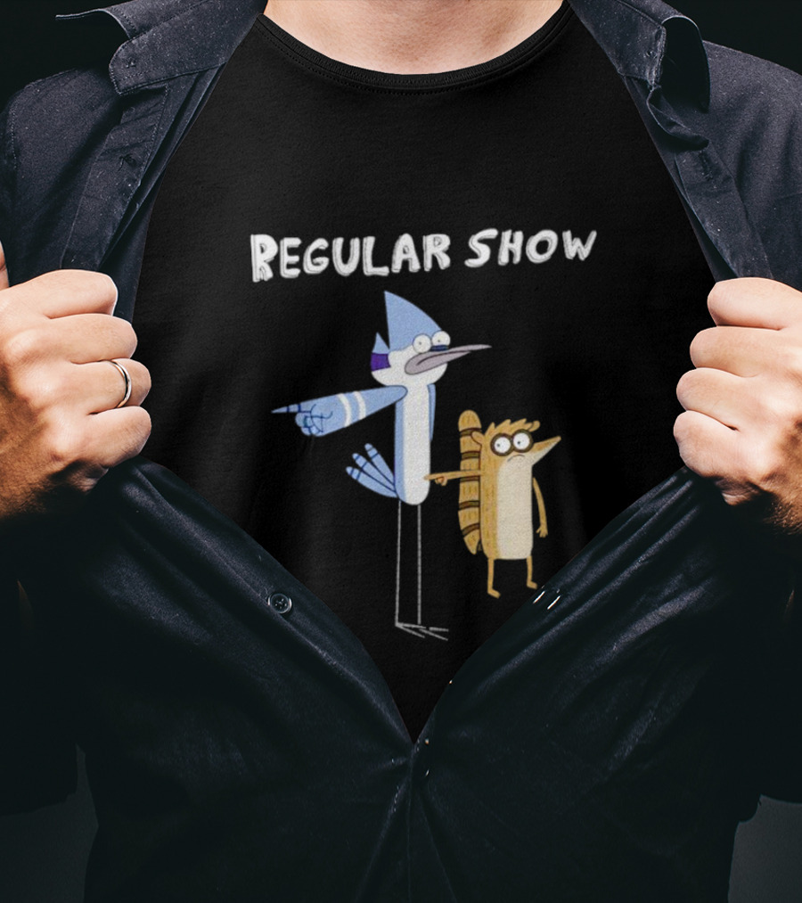 Regular Show Mordecai And Rigby Characters T-Shirt