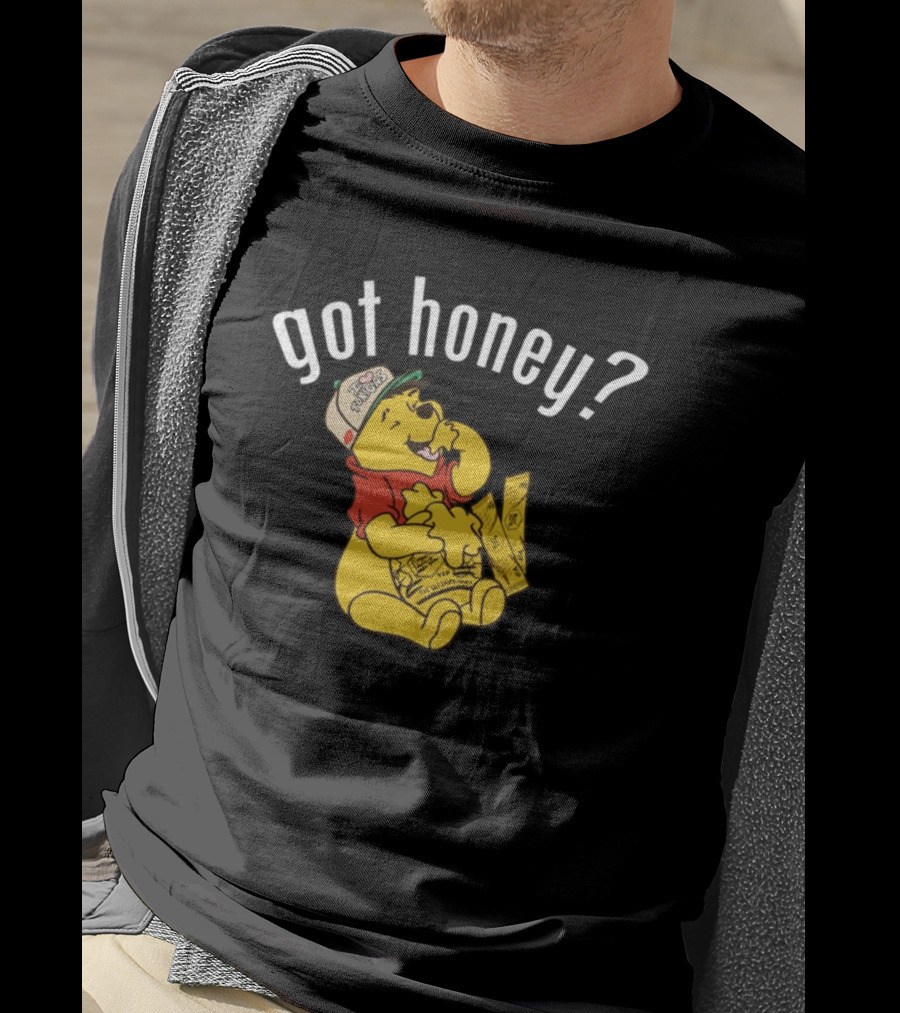 Got Honey Honey Mustard Parody With Bear And Three Strips T-Shirt