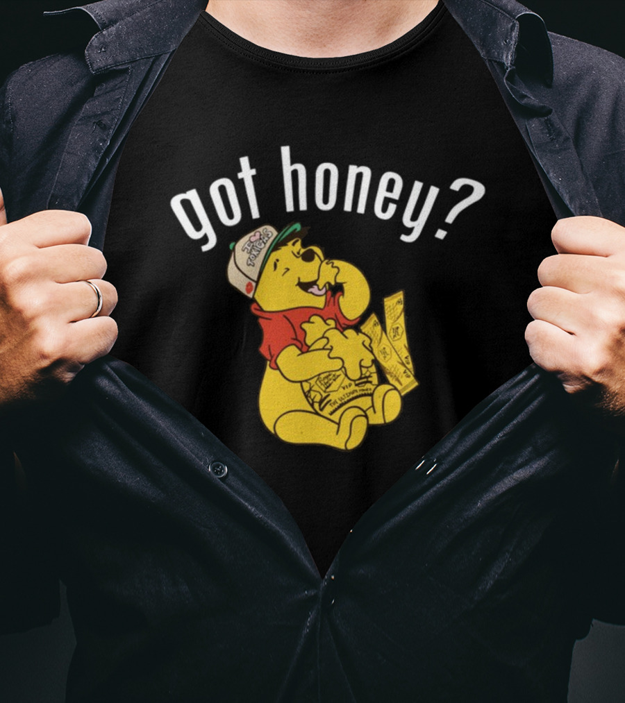 Got Honey Honey Mustard Parody With Bear And Three Strips T-Shirt
