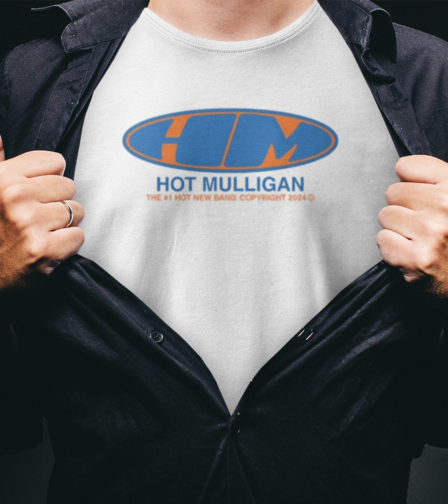 Hot Mulligan HM Oval Logo The #1 Hot New Band Copyright T-Shirt