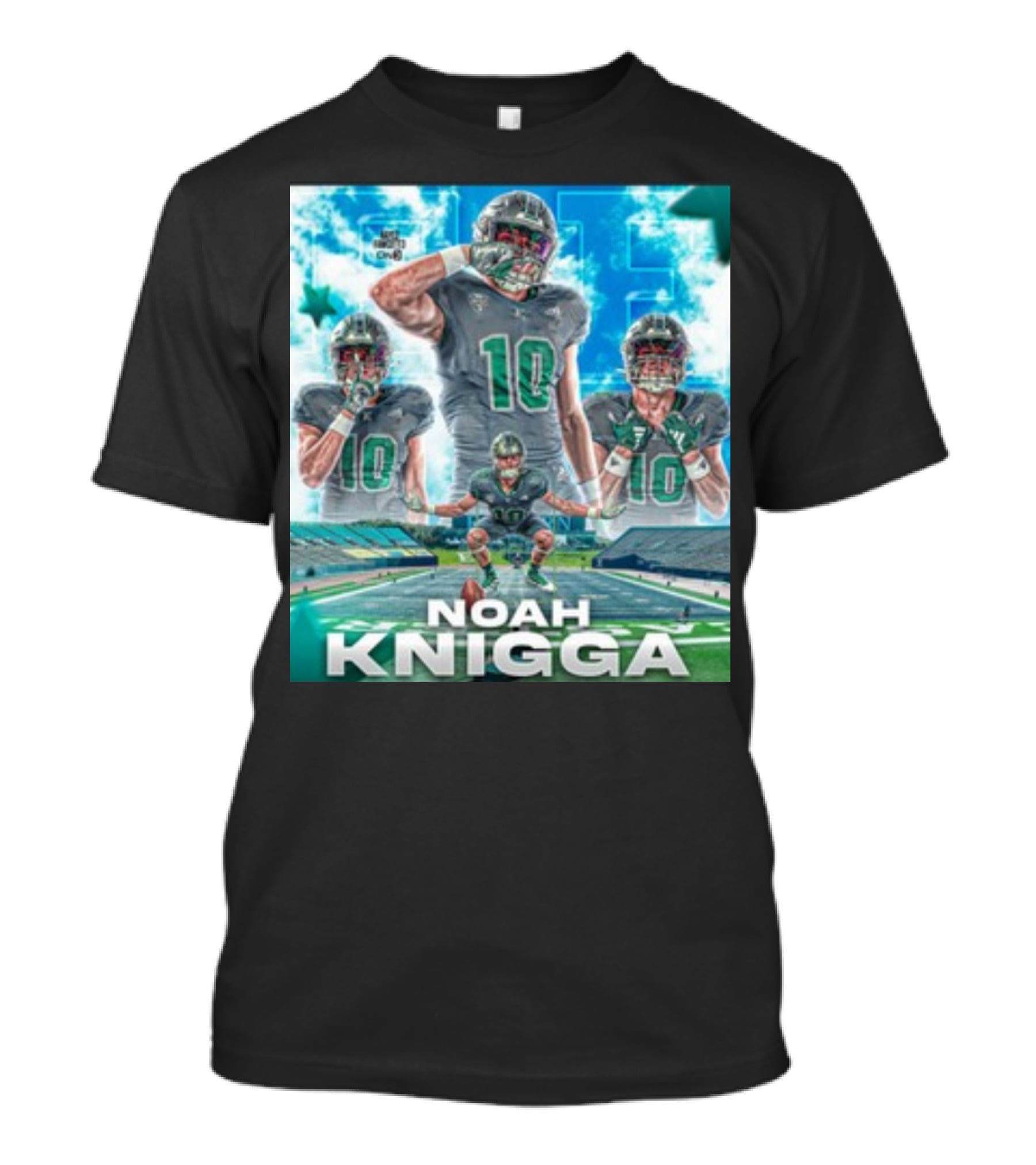 NOAH KNIGGA 10 Football Player On Field Performance Highlights T-Shirt