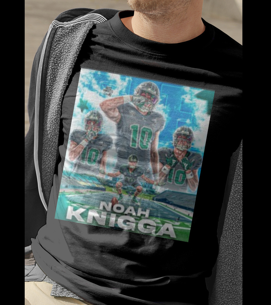 NOAH KNIGGA 10 Football Player On Field Performance Highlights T-Shirt
