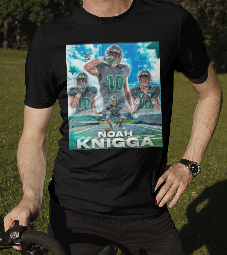 NOAH KNIGGA 10 Football Player On Field Performance Highlights T-Shirt