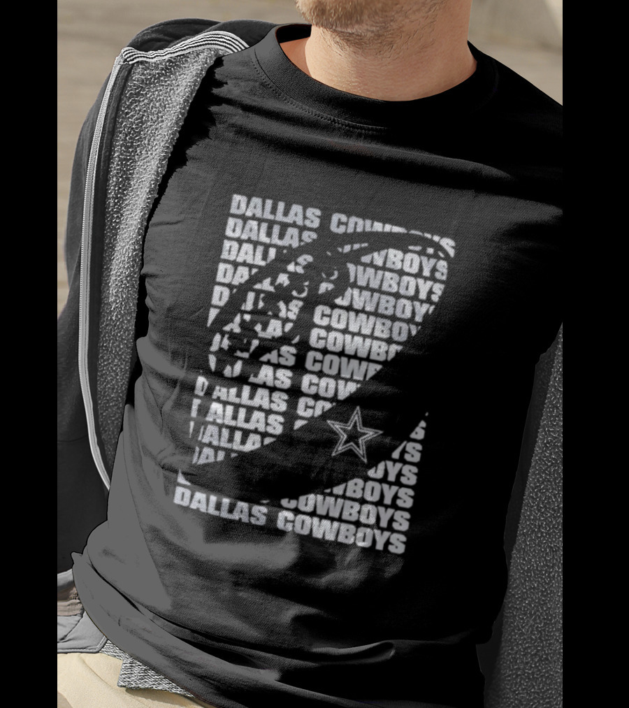 Dallas Cowboys Youth Football Star Logo Repeated T-Shirt
