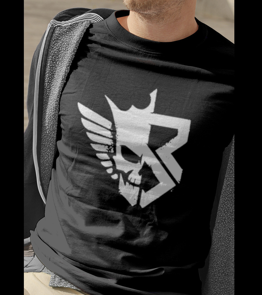 Freakin Nightmare Skull Crown Wings T-Shirt