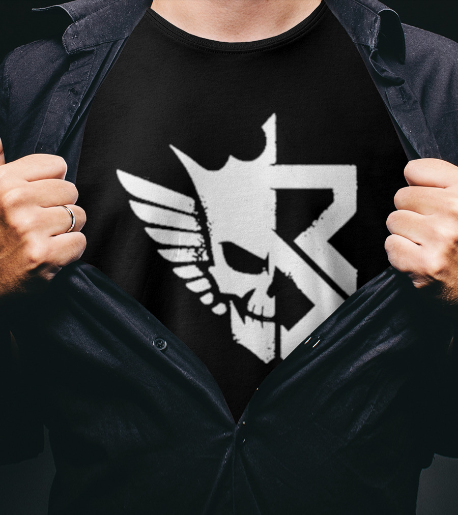 Freakin Nightmare Skull Crown Wings T-Shirt