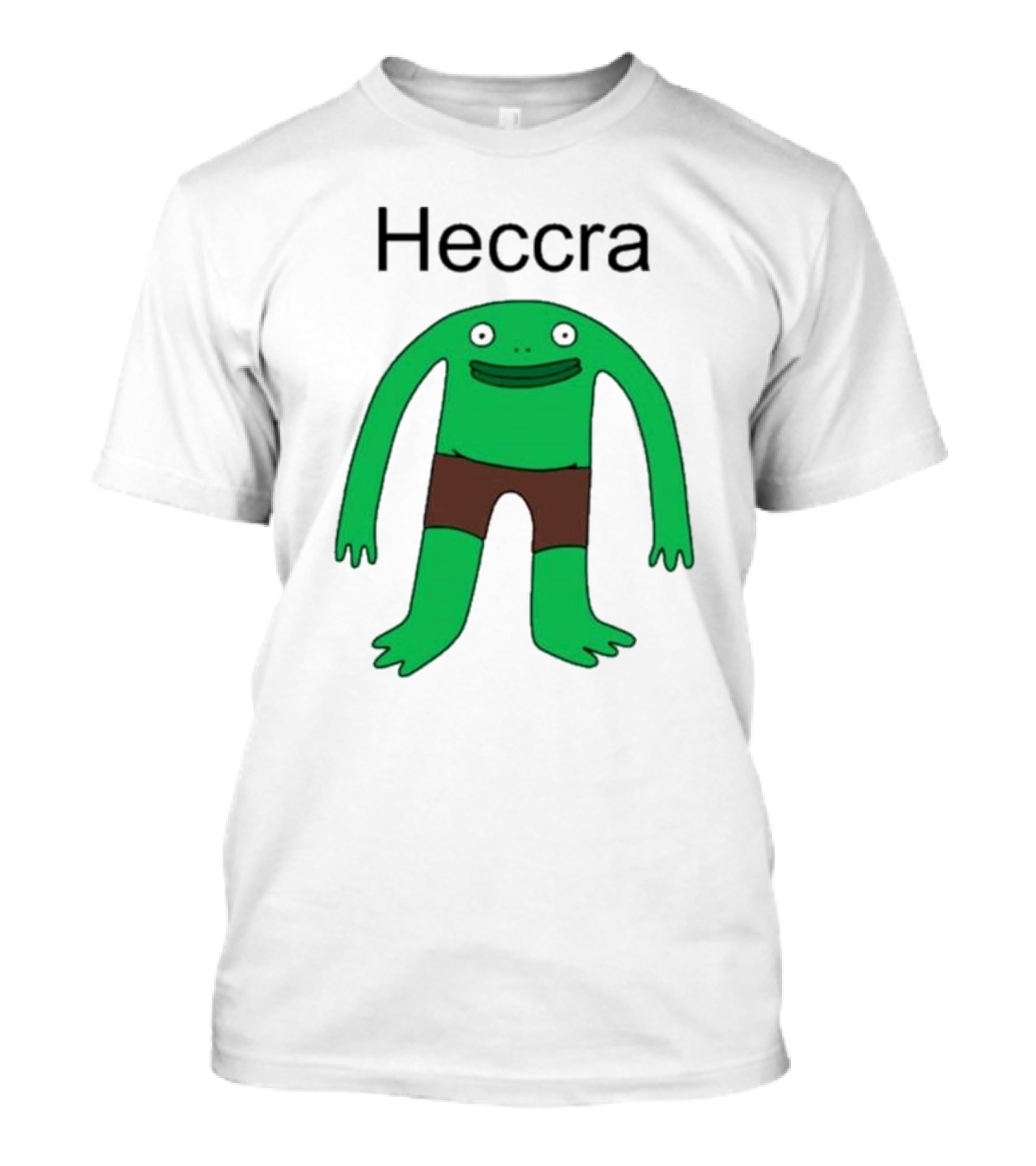 Heccra Mr. Frog Cartoon Character In Brown Shorts T-Shirt