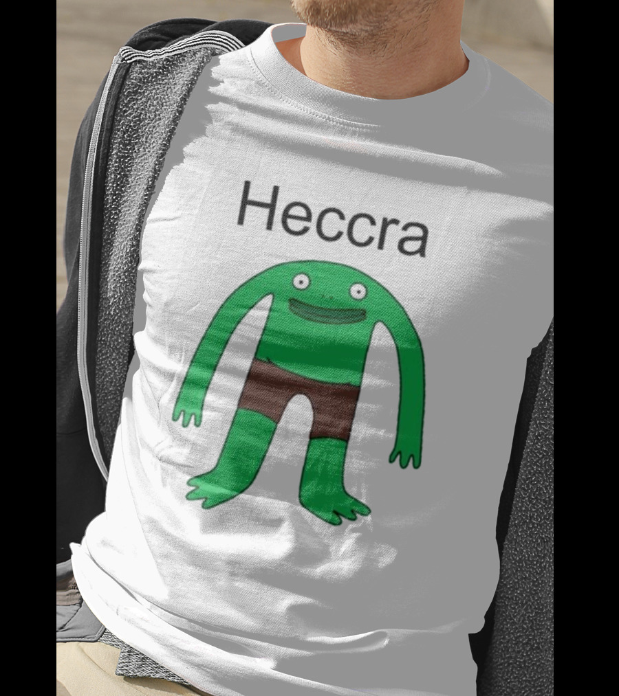 Heccra Mr. Frog Cartoon Character In Brown Shorts T-Shirt