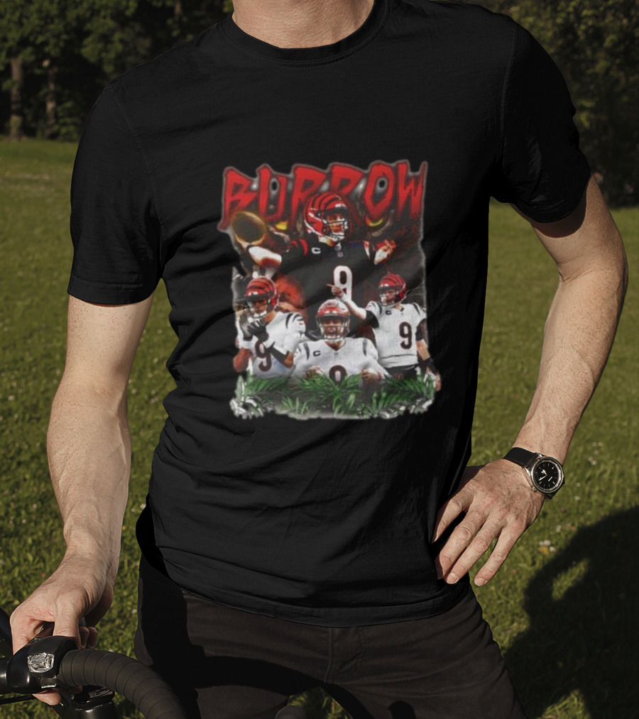 BURROW Bengal Tiger King Football T-Shirt