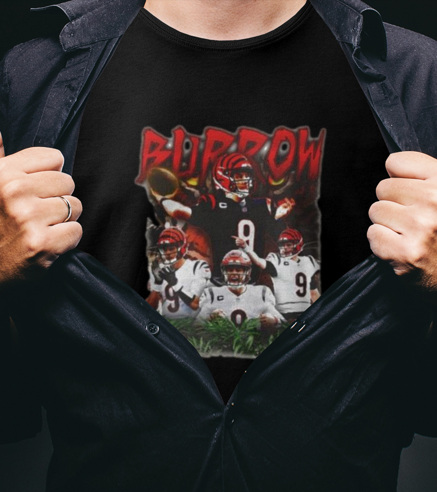BURROW Bengal Tiger King Football T-Shirt
