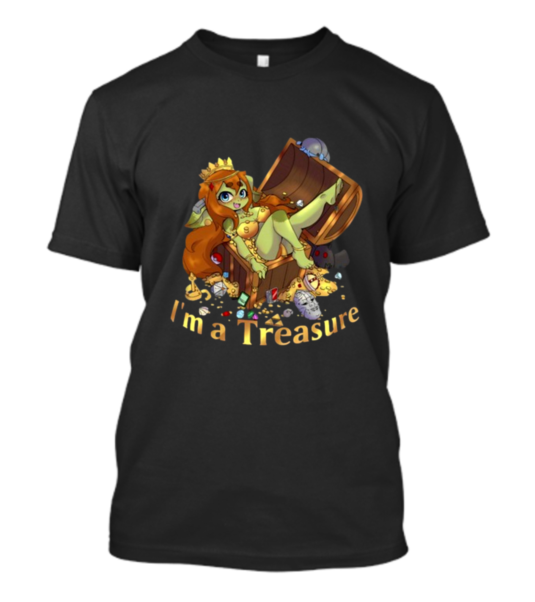 Gob Mode I'm A Treasure Chibi Goblin In Treasure Chest T-Shirt