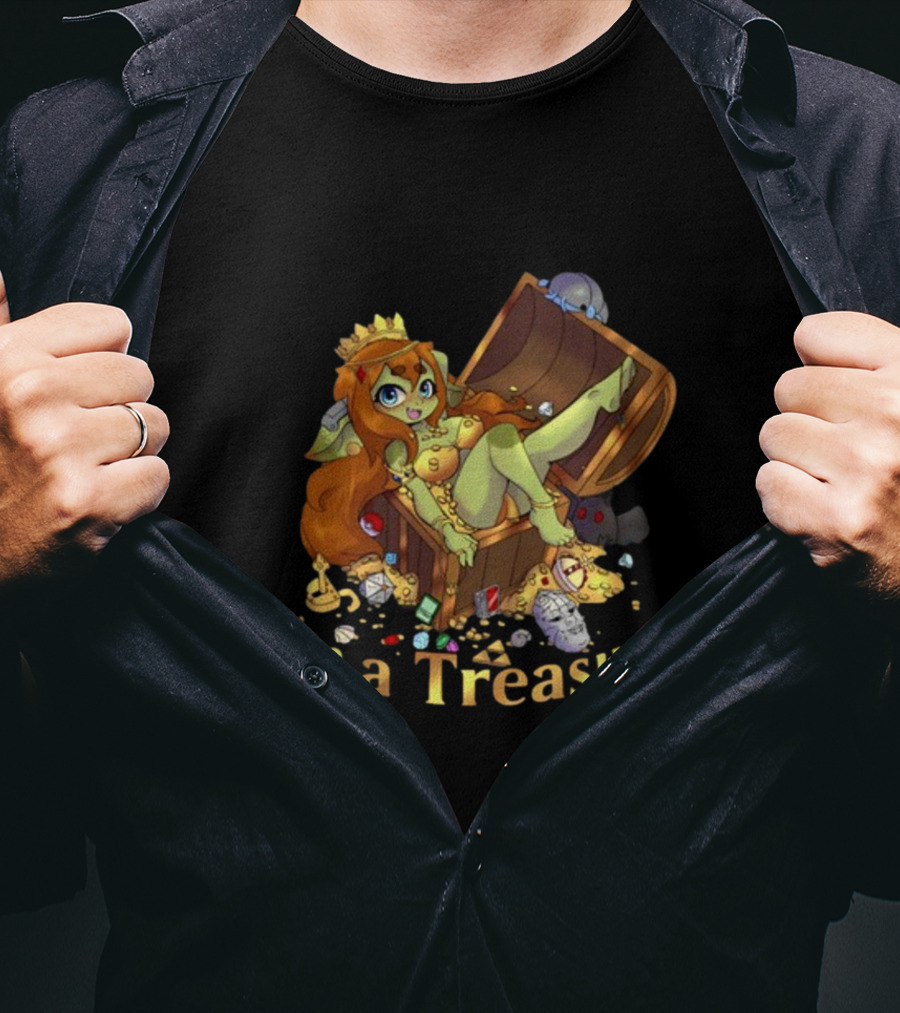 Gob Mode I'm A Treasure Chibi Goblin In Treasure Chest T-Shirt