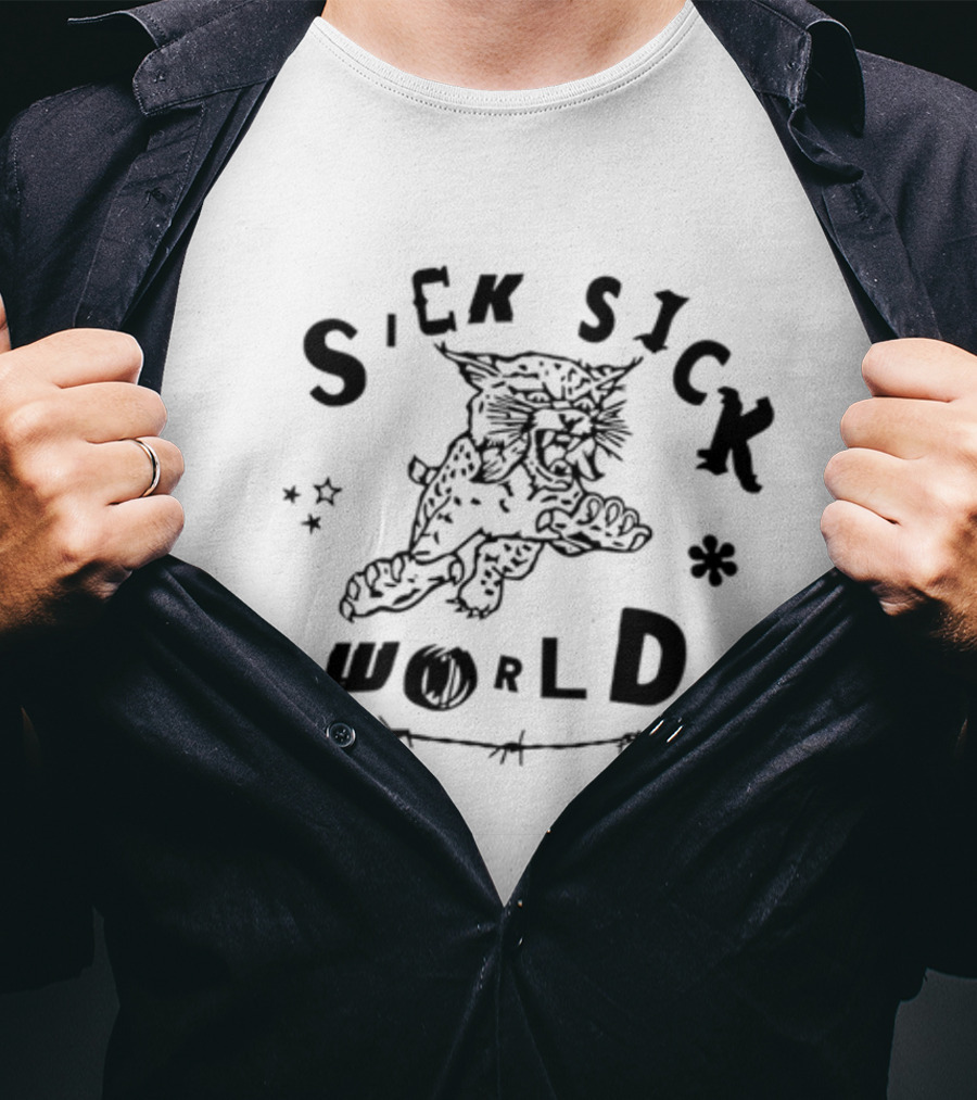 Sick Sick World Lowlvl Tiger Barbed Stars T-Shirt