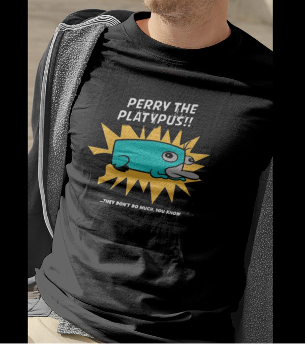 Perry The Platypus They Don't Do Much You Know Starburst Cartoon T-Shirt