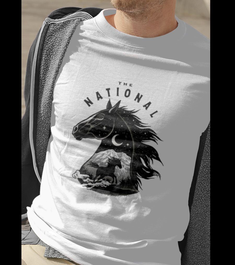 The National Mustang Starry Night Landscape Horse T-Shirt