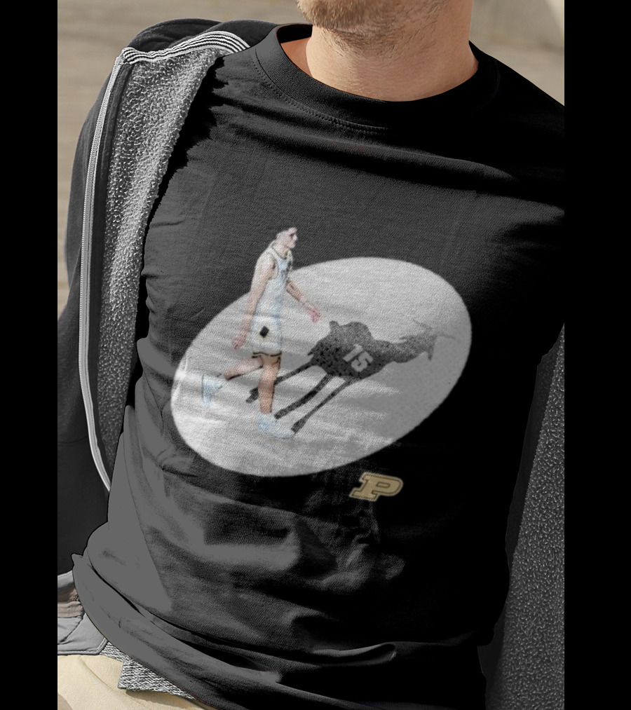 Edey Goat 15 Purdue Boilermakers Shadow Athlete T-Shirt