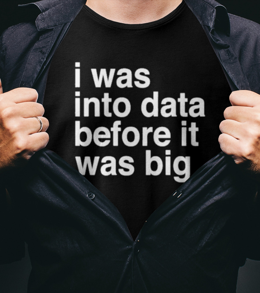 I Was Into Data Before It Was Big T-Shirt