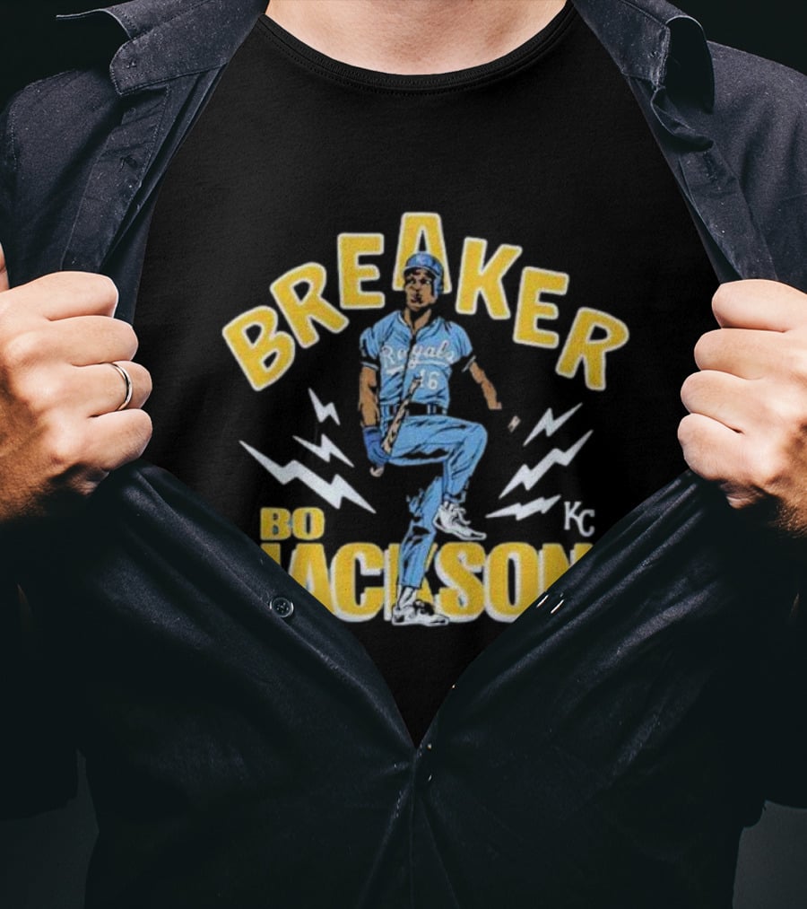 Kansas City Royals Bo Jackson KC Breaker 16 T-Shirt