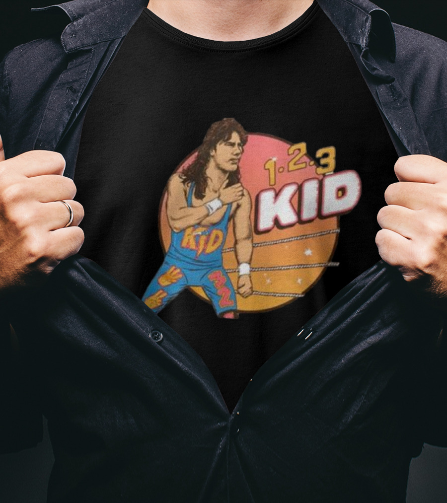 1-2-3 Kid Wrestling Legend Retro Graphics T-Shirt