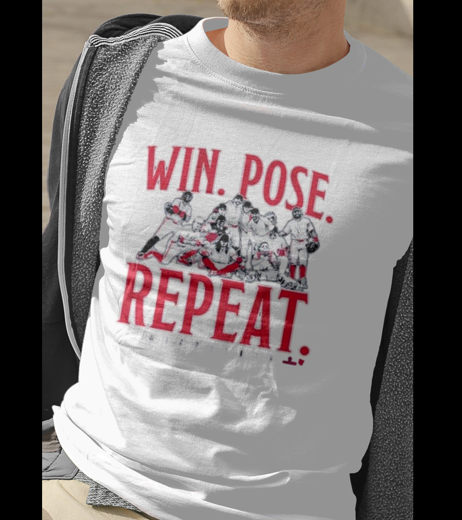 Minnesota Baseball Win Pose Repeat Team T-Shirt