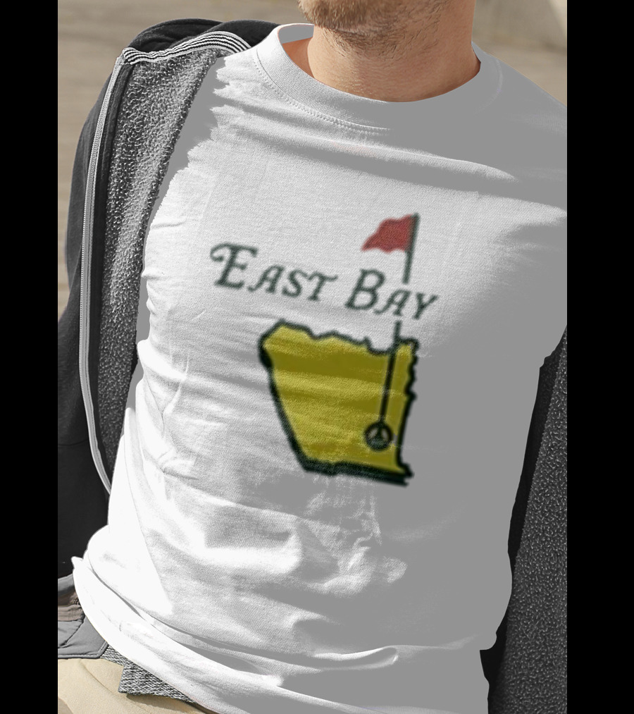 Oaklandish East Bay Golf Map With Flag Hole T-Shirt