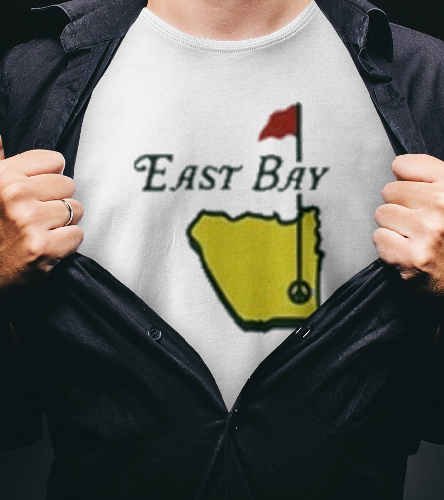 Oaklandish East Bay Golf Map With Flag Hole T-Shirt