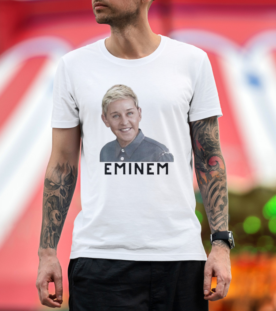 Eminem Ellen Degeneres Face Mashup T-Shirt