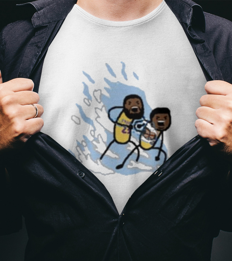 Father And Son Kamehameha Lakers Basketball Fusion T-Shirt