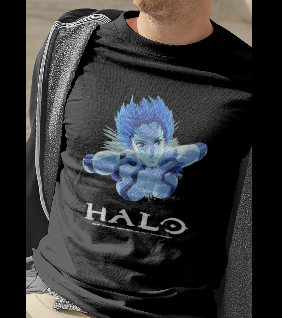 Halo Cortana AI Character Blue Avatar T-Shirt