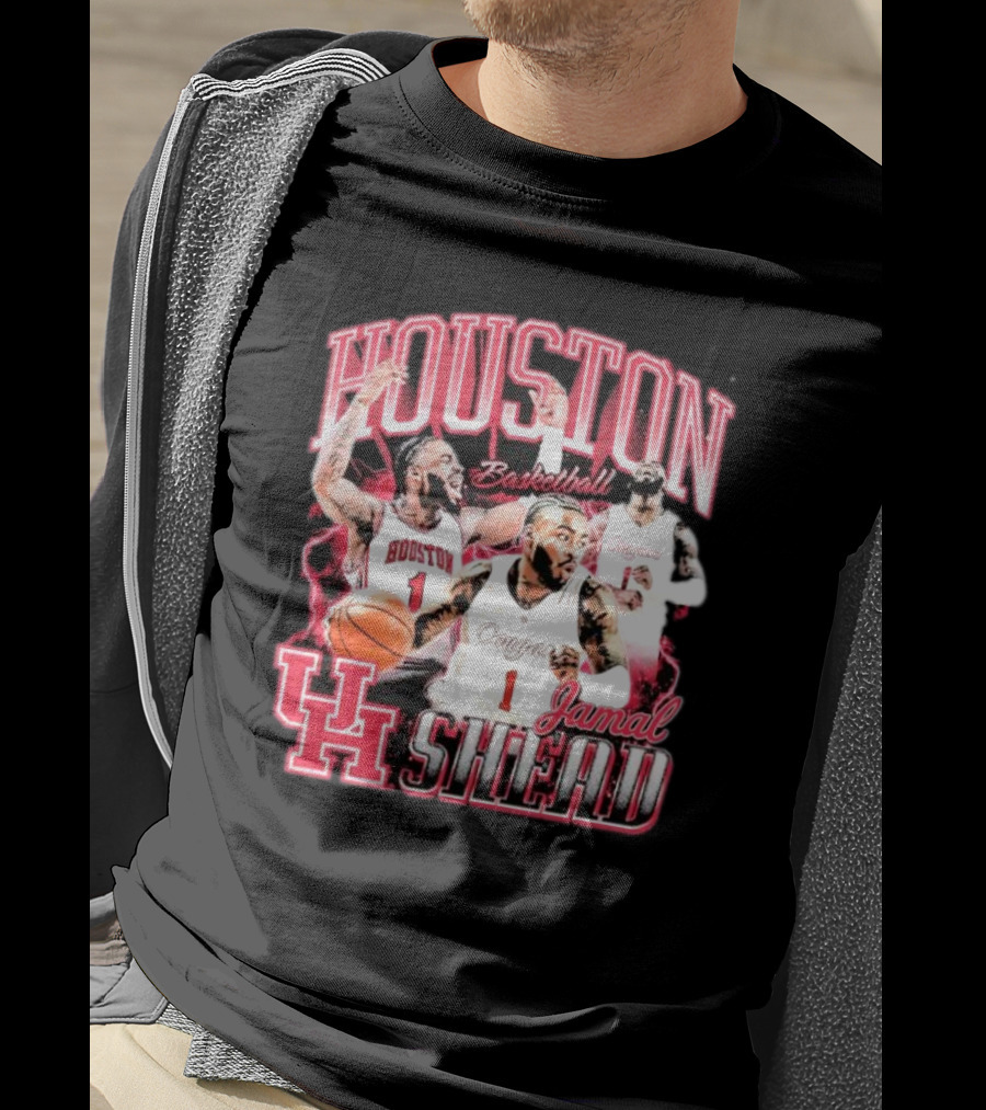 Jamal Shead Houston Cougars Basketball U H T-Shirt