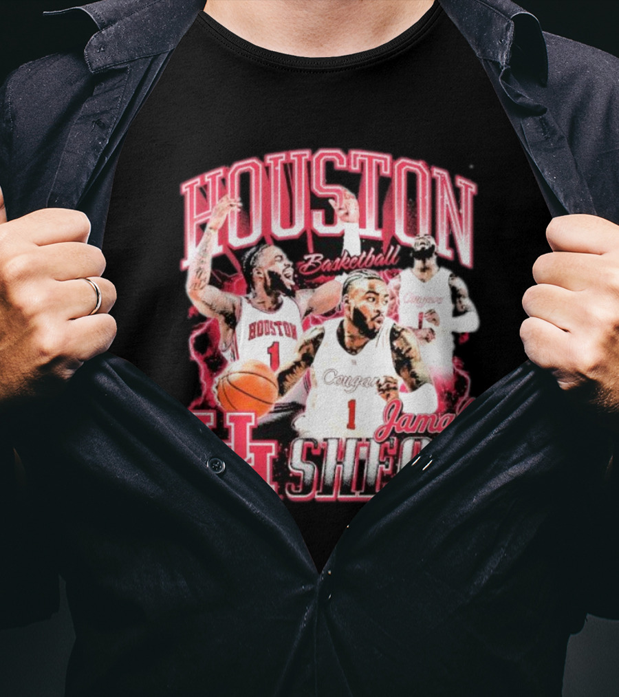Jamal Shead Houston Cougars Basketball U H T-Shirt