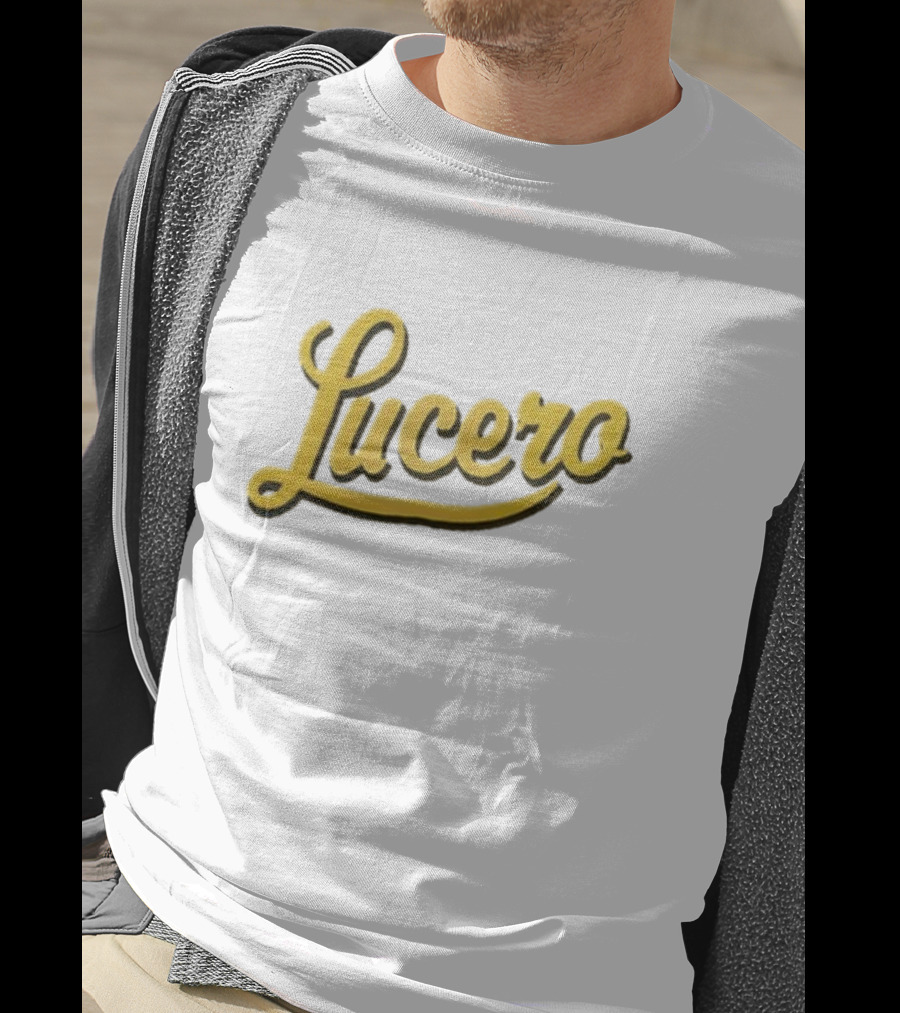 Lucero Script Logo Baseball T-Shirt