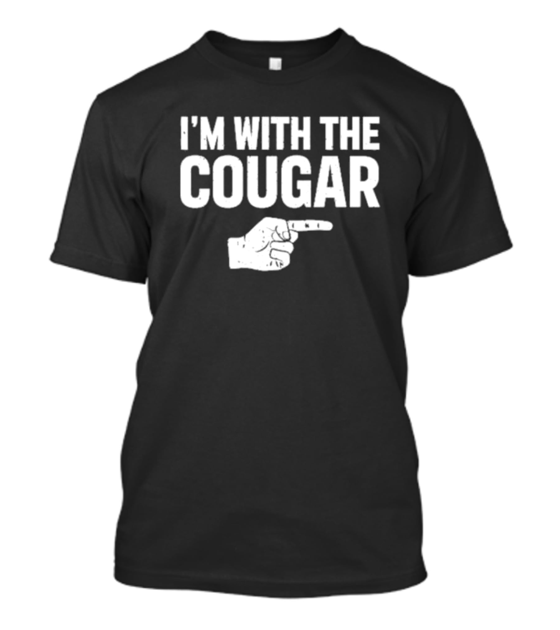 I'm With The Cougar Mark Titus Show Pointing Hand T-Shirt