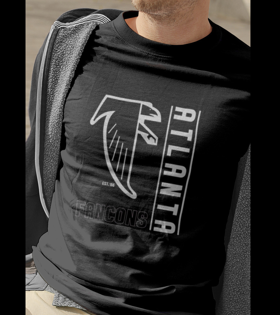 Atlanta Falcons Black Essential Established '66 Logo Fancons T-Shirt