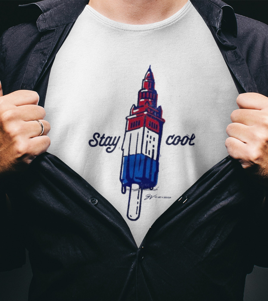 Stay Cool Cleveland Tower Popsicle T-Shirt