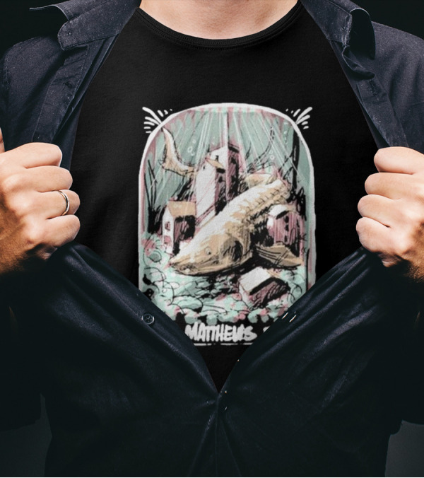 Dave Matthews Band June 26 Surreal Fish And Buildings T-Shirt