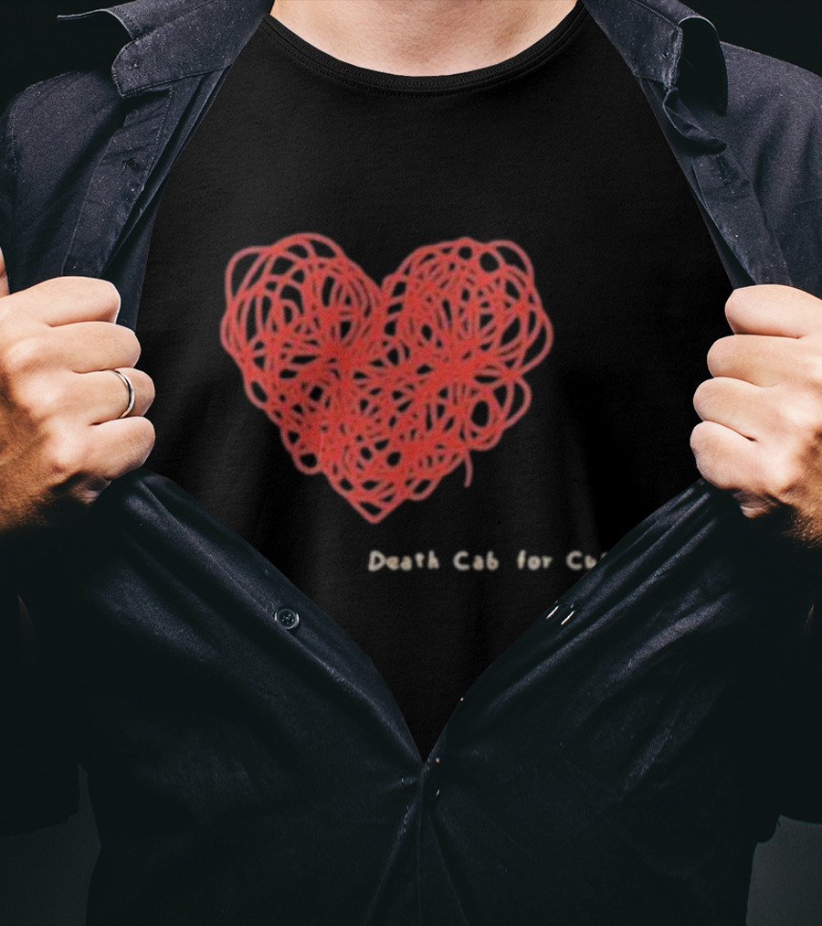 Death Cab For Cutie Heart Red Thread T-Shirt