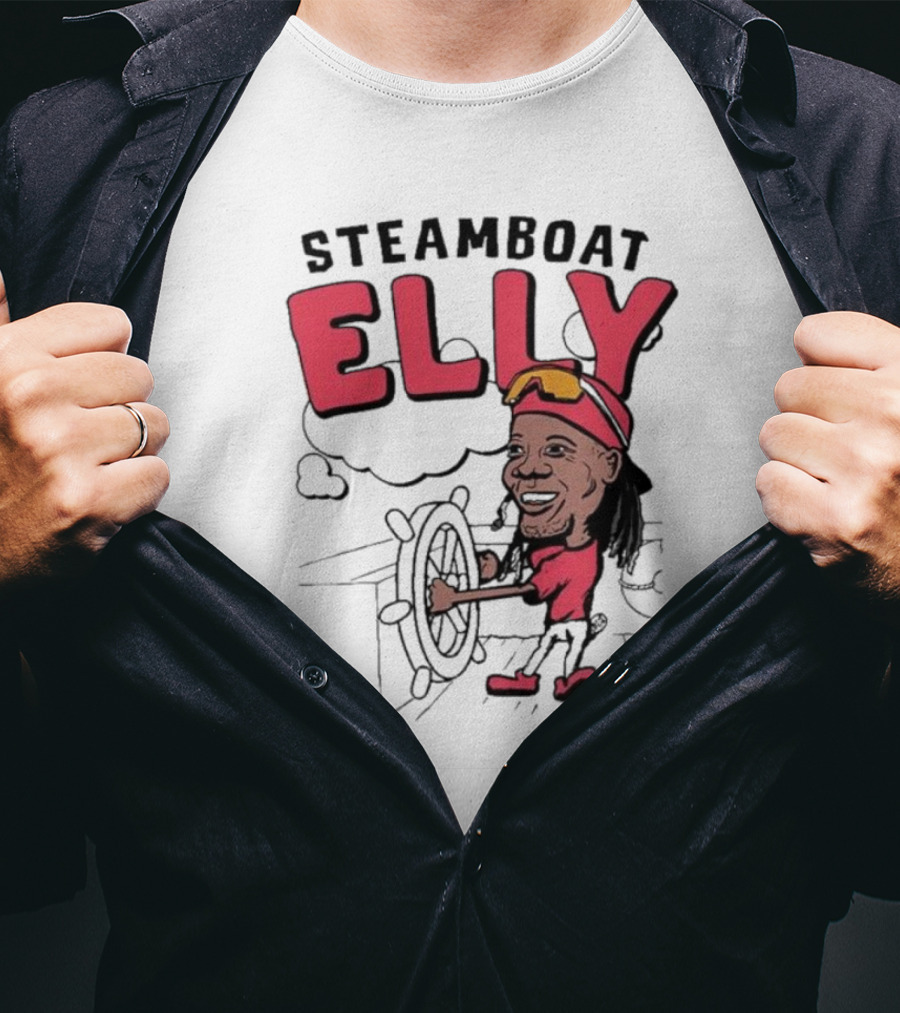 STEAMBOAT ELLY Elly De La Cruz Wheel Turner Cartoon T-Shirt