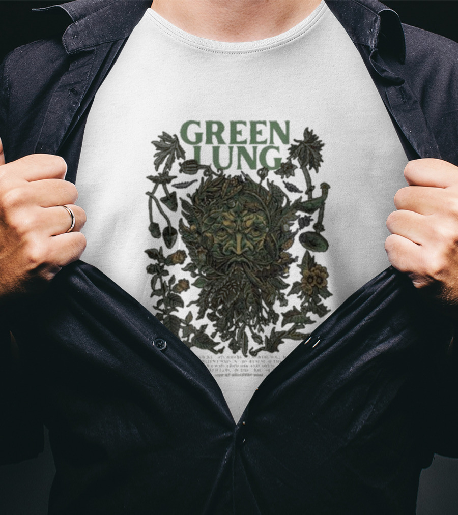 Green Lung Mythical Foliate Face Live At Hellfest T-Shirt