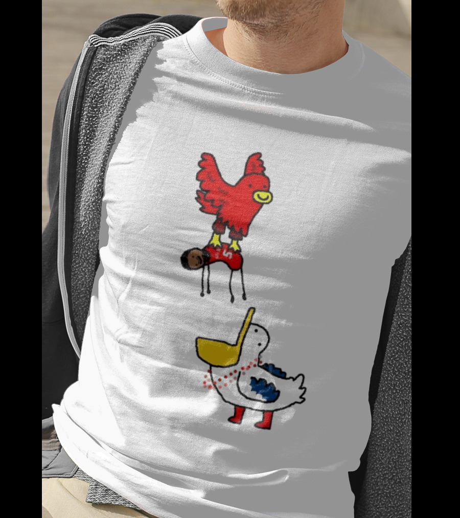 Hawks Trade Dejounte Murray To The Pelicans NBA Paint Bird Dunking Player T-Shirt