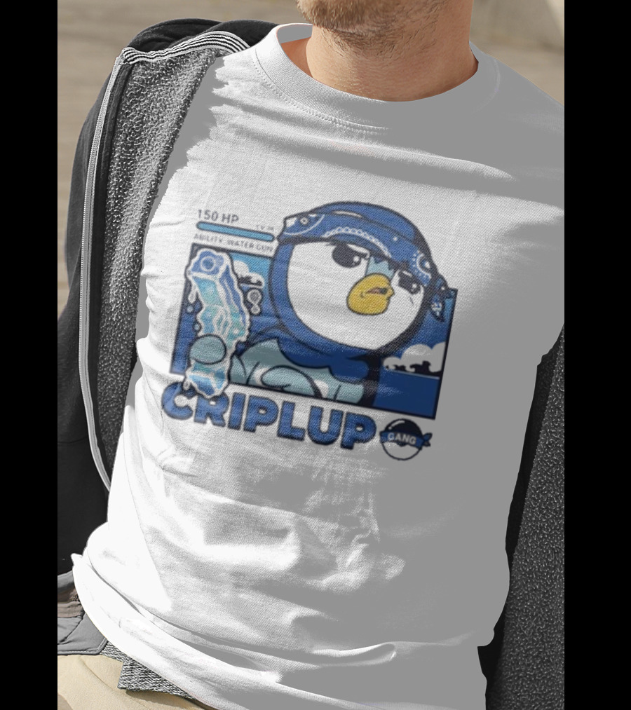 Impjcomics Criplup Comic Blue Bandana Penguin T-Shirt