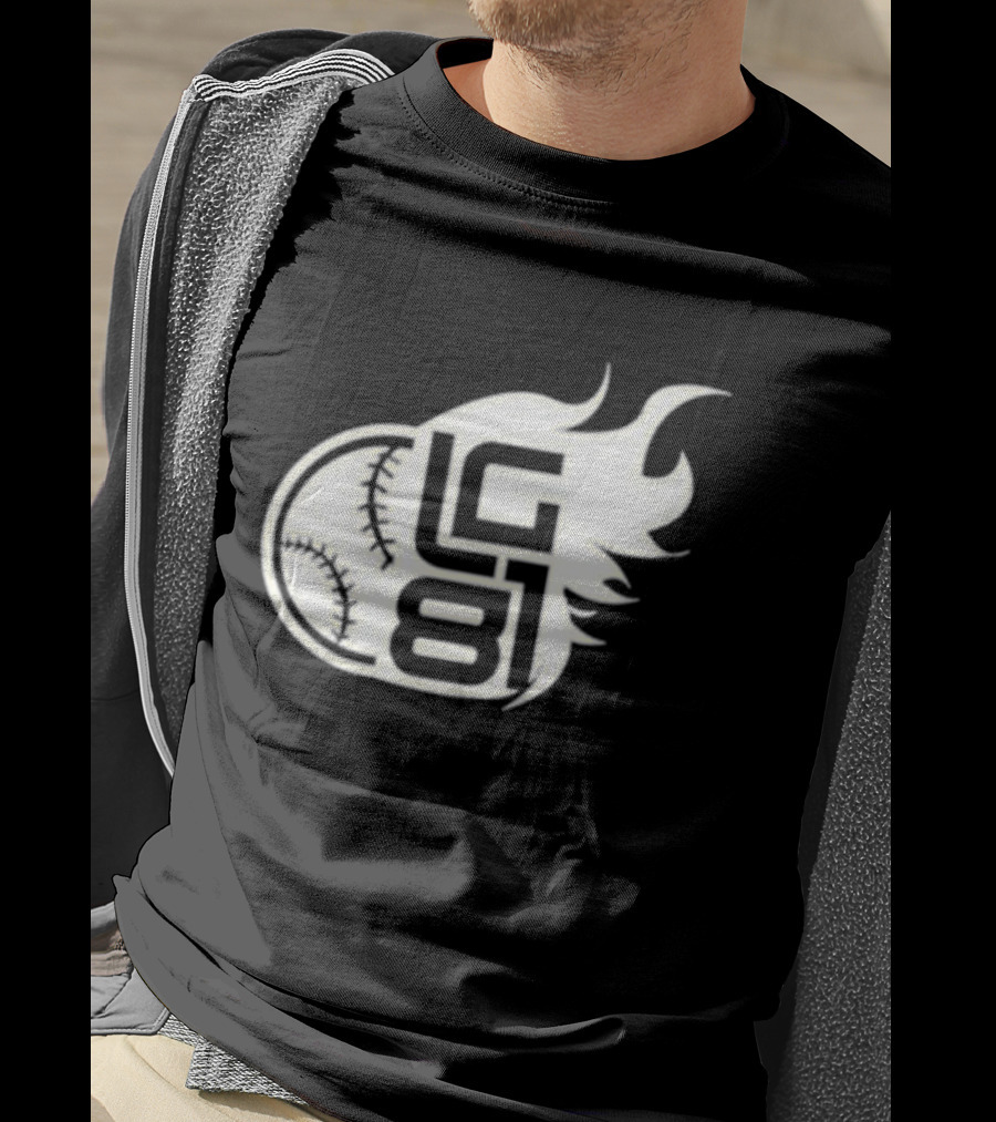 LG 81 Baseball Flames T-Shirt