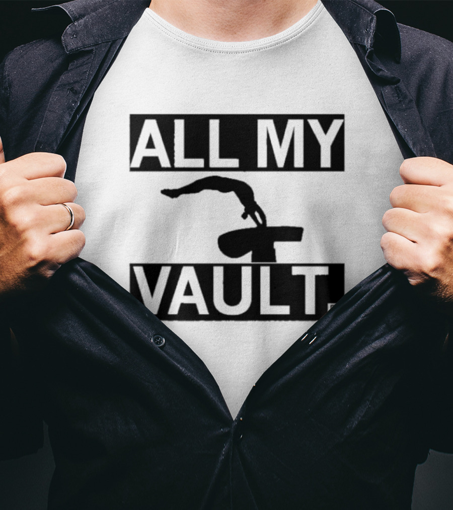 ALL MY VAULT Gymnastics Pommel Horse T-Shirt
