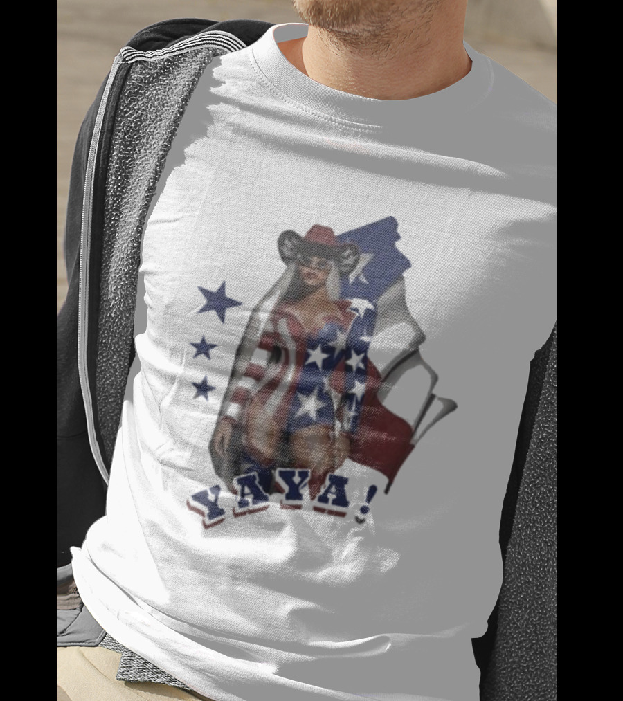 Cowboy Yaya American Flag Stars T-Shirt