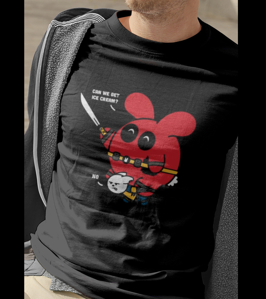 Can We Get Ice Cream No Exclusive Deadpool Rabbit T-Shirt