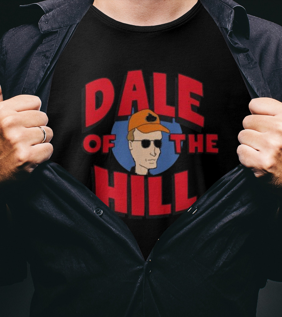 Dale Of The Hill King Of The Hill Character With Sunglasses And Orange Hat T-Shirt