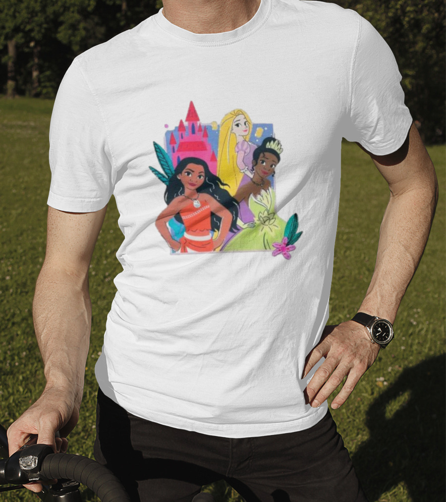 Disney Princess Moana Rapunzel Tiana T-Shirt