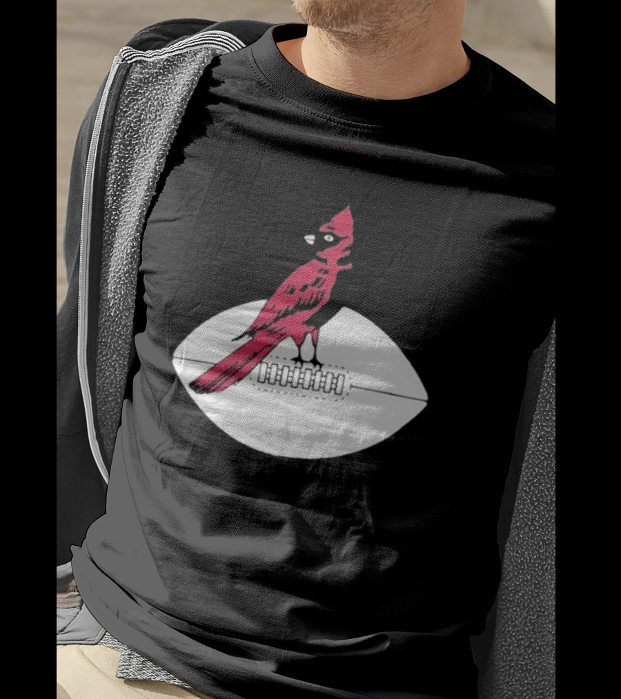 Arizona Cardinals Vintage Cardinal On Football T-Shirt