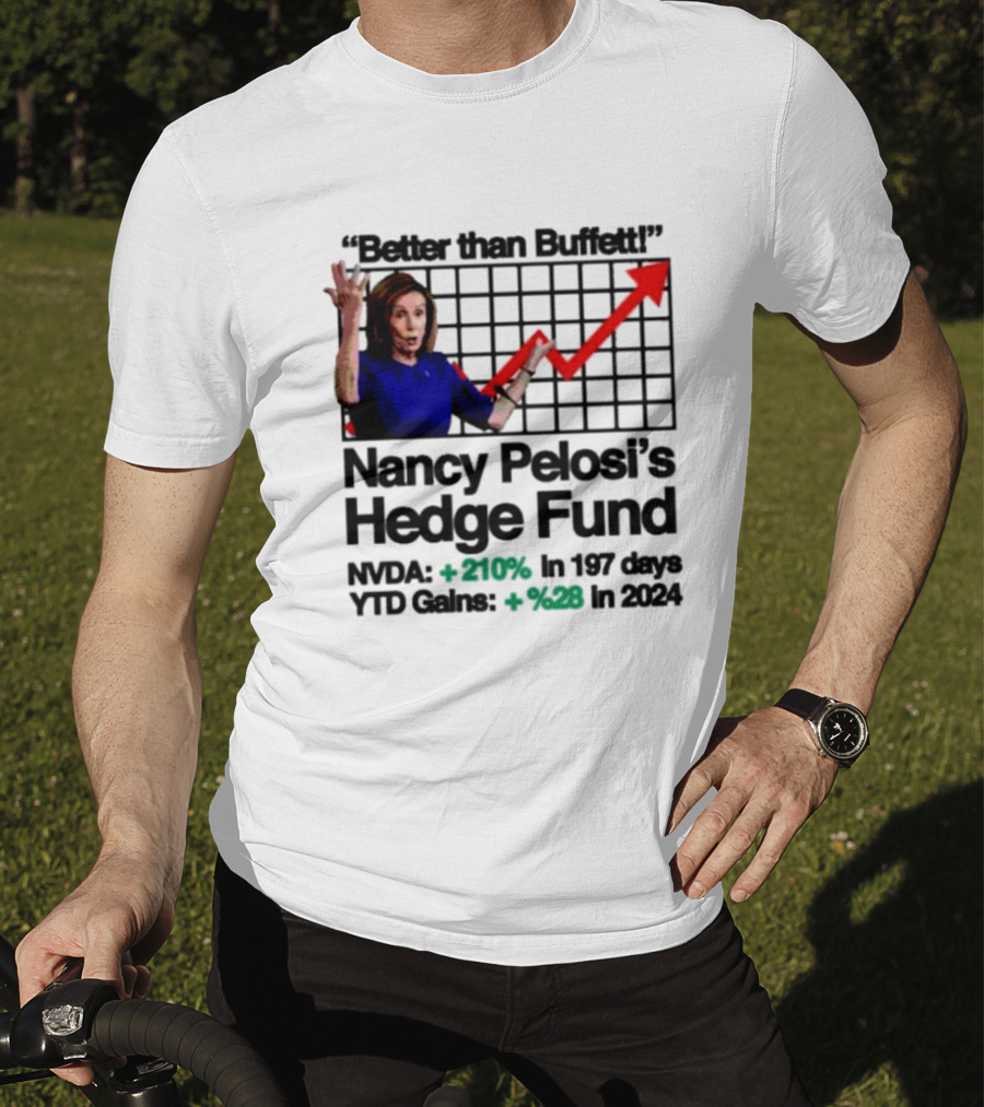 Better Than Buffett Nancy Pelosi's Hedge Fund NVDA Gains 210 Percent YTD T-Shirt