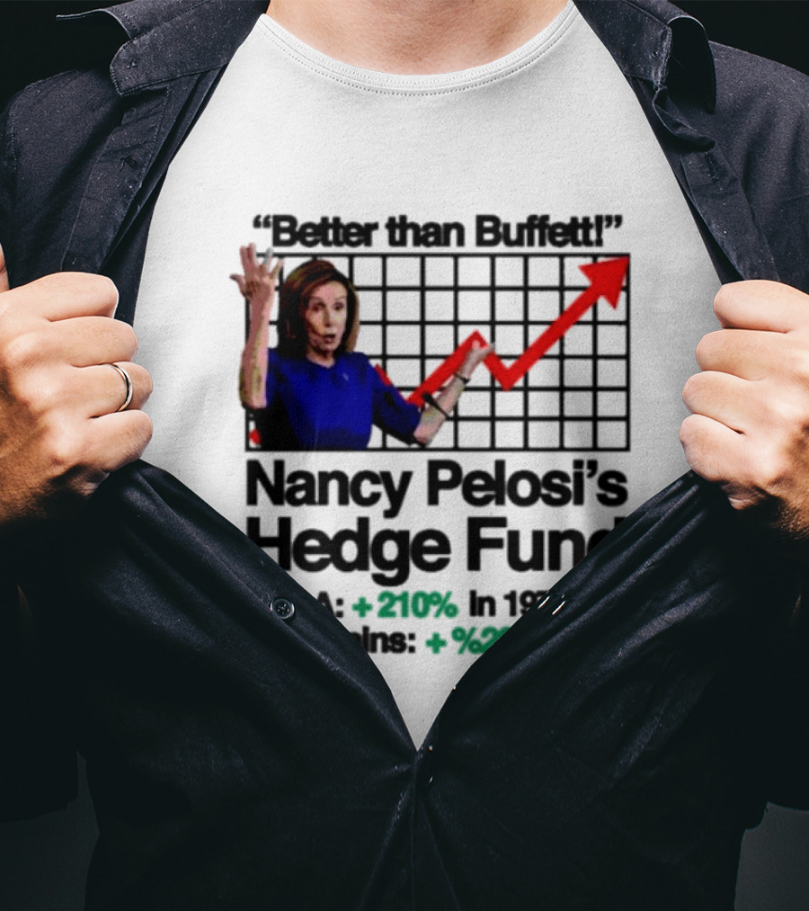 Better Than Buffett Nancy Pelosi's Hedge Fund NVDA Gains 210 Percent YTD T-Shirt